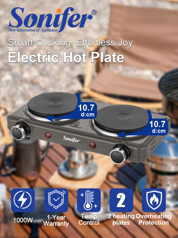 Induction Cooktop Portable - Çift Brülörlü Elektrikli Ocak Sonifer SF-3068